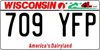 WI license plate 709YFP
