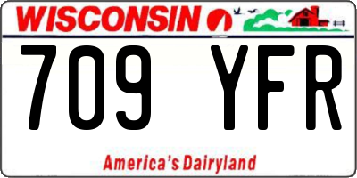 WI license plate 709YFR