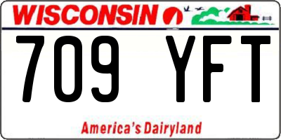 WI license plate 709YFT