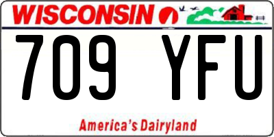 WI license plate 709YFU