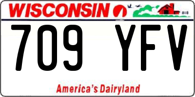 WI license plate 709YFV
