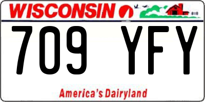 WI license plate 709YFY