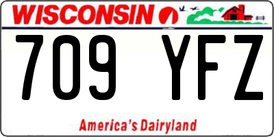 WI license plate 709YFZ