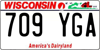 WI license plate 709YGA