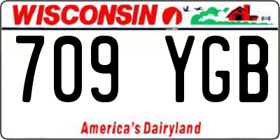 WI license plate 709YGB