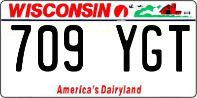 WI license plate 709YGT