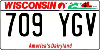 WI license plate 709YGV