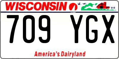 WI license plate 709YGX