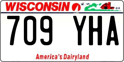 WI license plate 709YHA