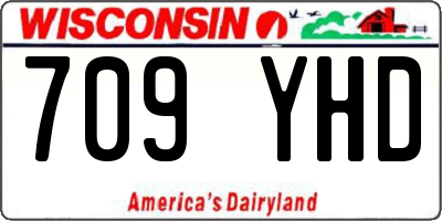 WI license plate 709YHD