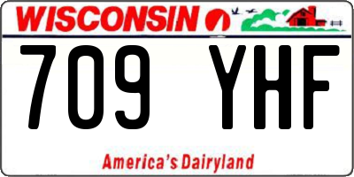 WI license plate 709YHF