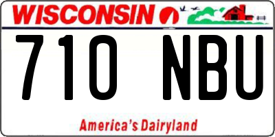 WI license plate 710NBU