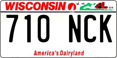 WI license plate 710NCK