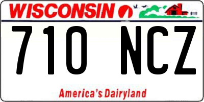 WI license plate 710NCZ