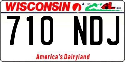 WI license plate 710NDJ