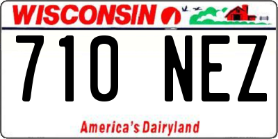 WI license plate 710NEZ
