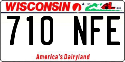 WI license plate 710NFE