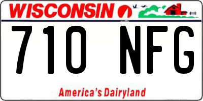 WI license plate 710NFG