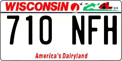 WI license plate 710NFH