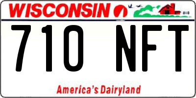 WI license plate 710NFT