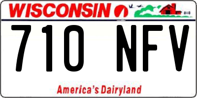 WI license plate 710NFV