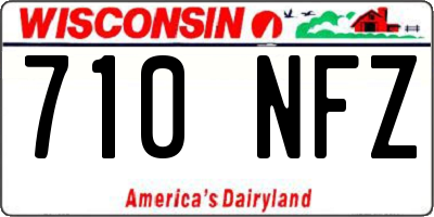 WI license plate 710NFZ