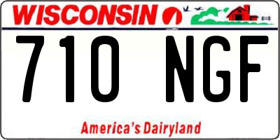 WI license plate 710NGF