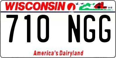 WI license plate 710NGG
