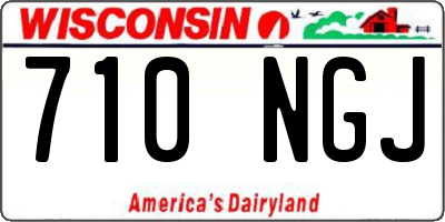 WI license plate 710NGJ