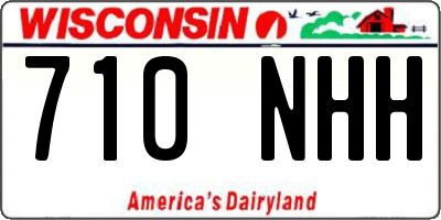 WI license plate 710NHH