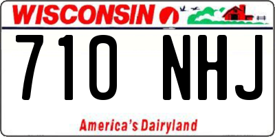 WI license plate 710NHJ