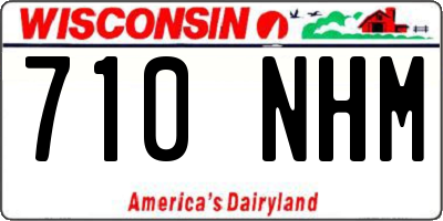 WI license plate 710NHM
