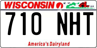 WI license plate 710NHT