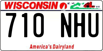 WI license plate 710NHU
