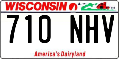 WI license plate 710NHV