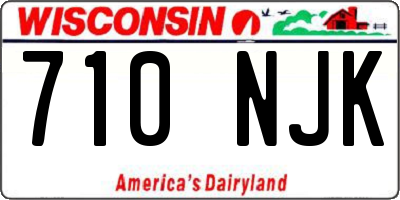 WI license plate 710NJK