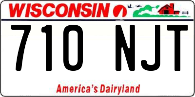 WI license plate 710NJT