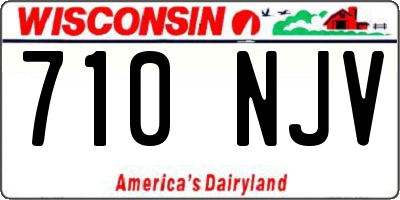 WI license plate 710NJV