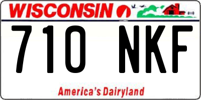 WI license plate 710NKF