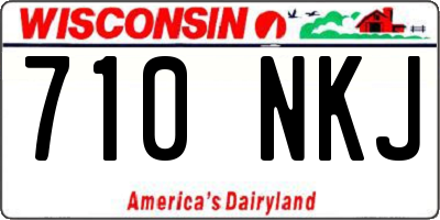 WI license plate 710NKJ