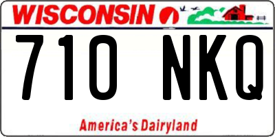 WI license plate 710NKQ