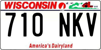 WI license plate 710NKV