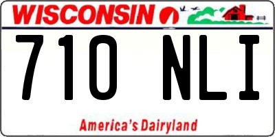 WI license plate 710NLI