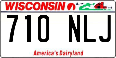 WI license plate 710NLJ
