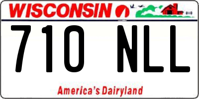 WI license plate 710NLL