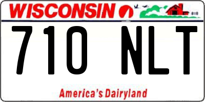WI license plate 710NLT