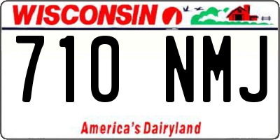 WI license plate 710NMJ