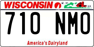 WI license plate 710NMO