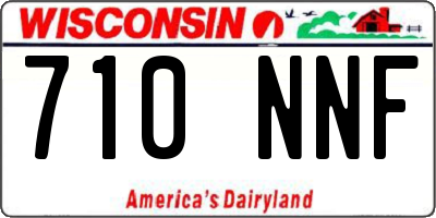WI license plate 710NNF