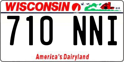 WI license plate 710NNI